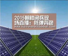 2015朝鲜阅兵现场直播:核弹背包方队视频在线观看“开云官网”(图2) 开云首页